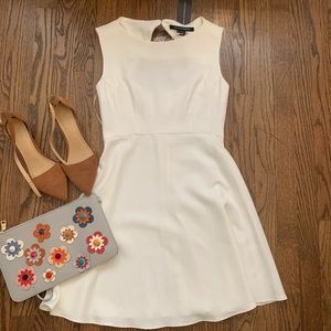 French Connection Whisper Ruth Open White Dress